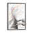 Toile avec cadre gris