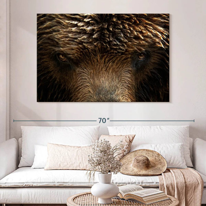Grizzly Bear Eyes, 34" H x 51" W
