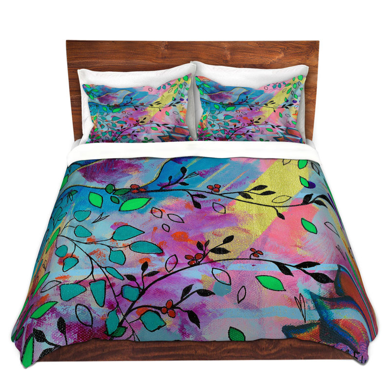 Ensemble de housse de couette branching out, 1 housse simple + 1 taie standard