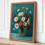 Blooms in Teal Botanical - Wrapped Canvas-1807147178-1807147182