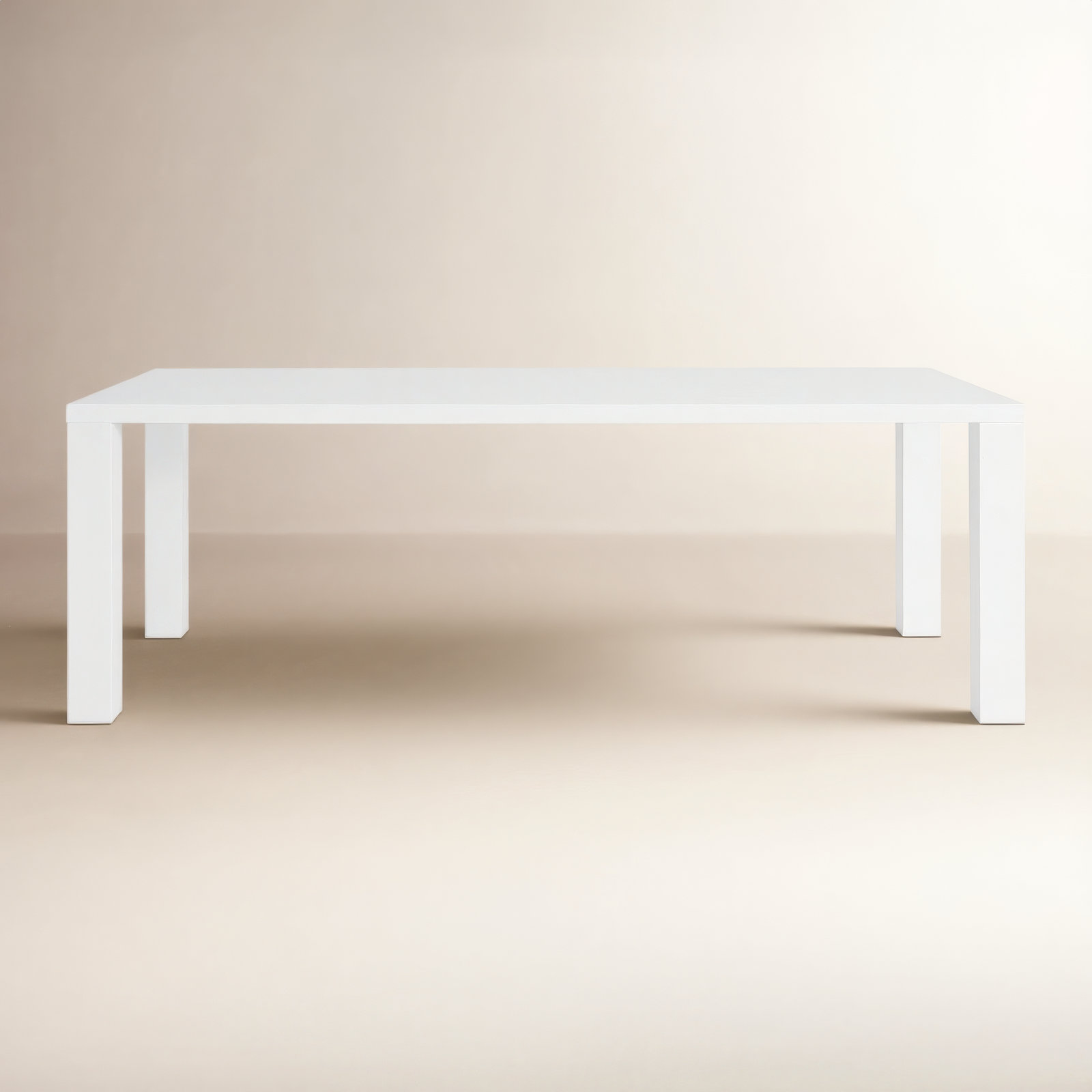 Carson Dining Table, White, 29" H x 84.3" L x 36.2" W