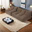 Canapés modulaires à compression, 225 cm (88,5 pouces) en velours côtelé brun, canapé nuage moderne pour la maison
