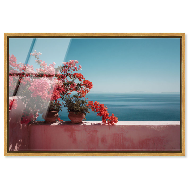 Roseate Horizon High-Gloss Frameless Acrylic Glass Wall Art Buildings & Cityscapes Print by Oliver Gal, Ready to Hang, 15 x 10