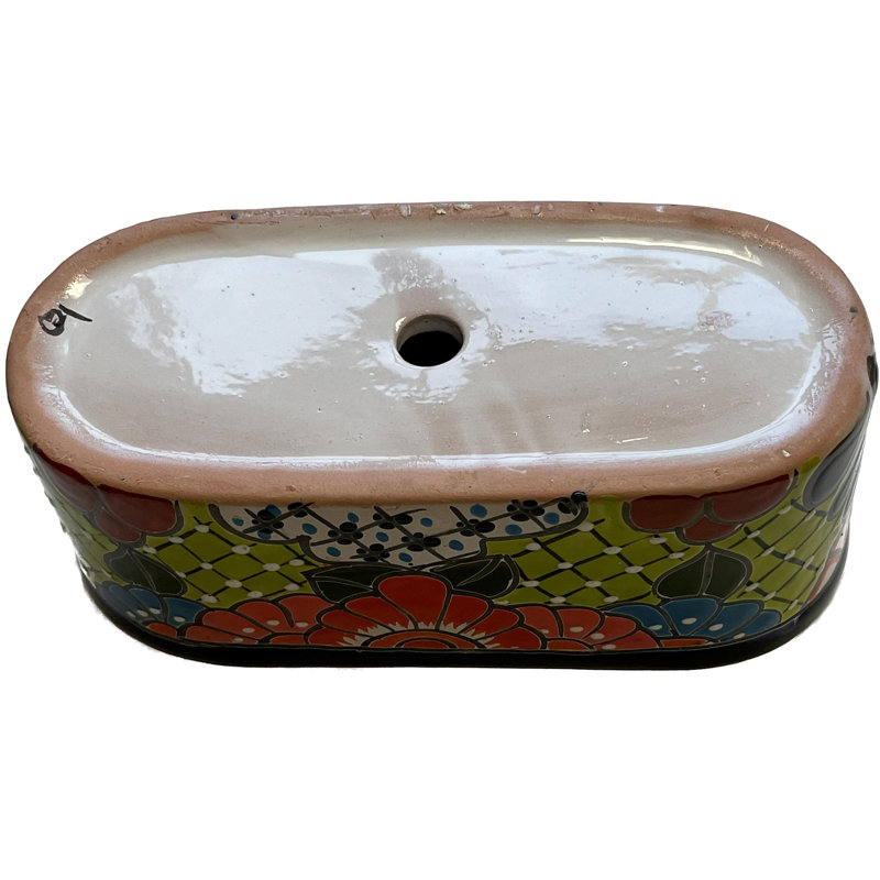 TalaMex Cuna Mexican Colors Talavera Ceramic Garden Pot