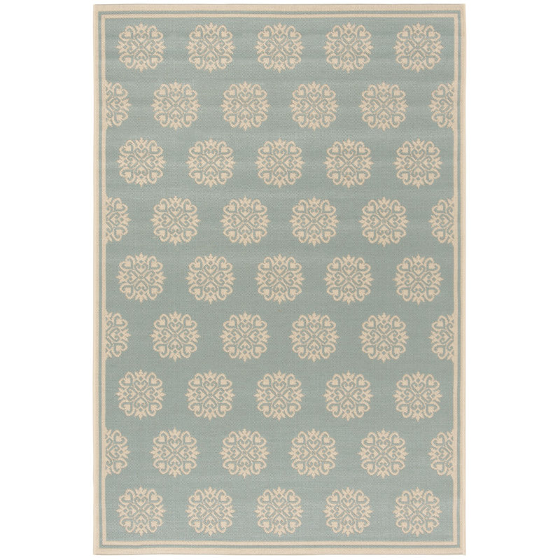 Frankee Performance Ikat Indoor/Outdoor Area Rug, Rectangle 5'3" x 7'6"