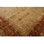 Tapis Agra transitionnel en laine, noué à la main, beige et orange brûlé, 2,46 m x 3,05 m