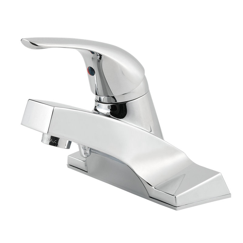 Pfirst Series Centerset Standard Bathroom Faucet, Brushed Nickel, Pop-Up Drain Not Included