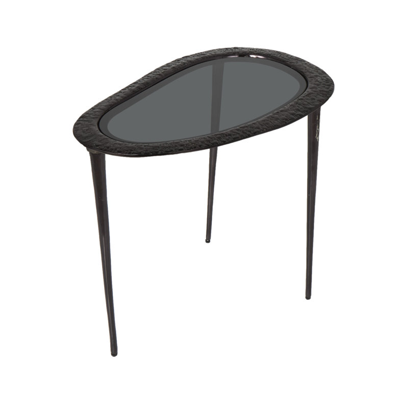 Abinaya Glass Top Single Coffee Table, 22.55" H x 23" L x 14.65" W