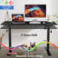 Bureau debout électrique à hauteur ajustable 70,87 po Olivia avec 4 roulettes verrouillables, 2 crochets, grand tapis de souris-219640104