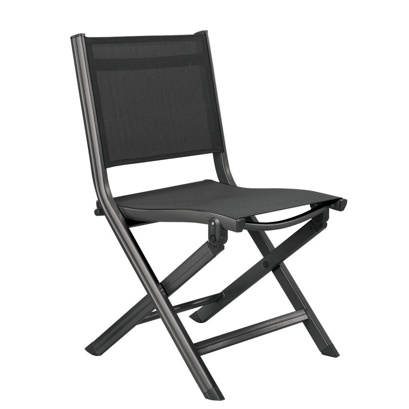Outdoor Folding Dining Side Chair with Cushions