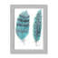 «Feathers in Turquoise II», art encadré-47566112-47566107
