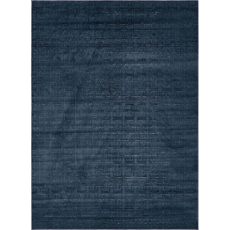 Abstract Indoor / Outdoor Rug, Rectangle 8' x 10'