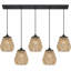 Luminaire suspendu pour îlot de cuisine 5 lumières Gerardo