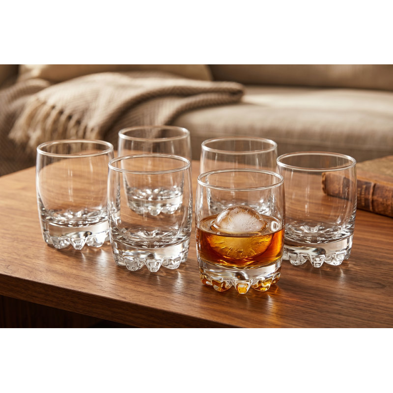 Hidayaah 10.1442oz. 100% Glass Whiskey Glass Set