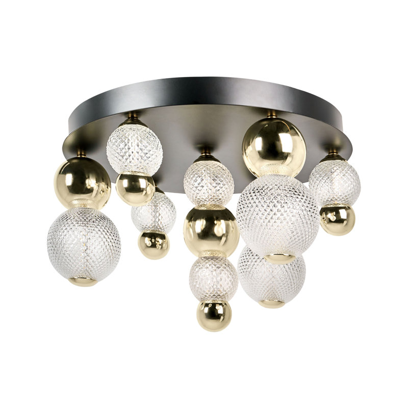 Annai LED Ceiling Lamp Annai Glass Gold