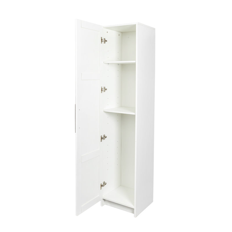 Armoire de rangement murale empilable, P 15,75 po x l 15,75 po x H 70,87 po, blanc