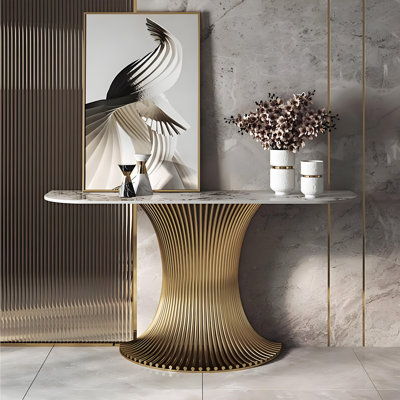 Console en pierre frittée de style italien