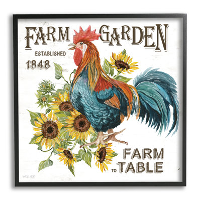 " Farm To Table Rooster " by Cindy Jacobs
