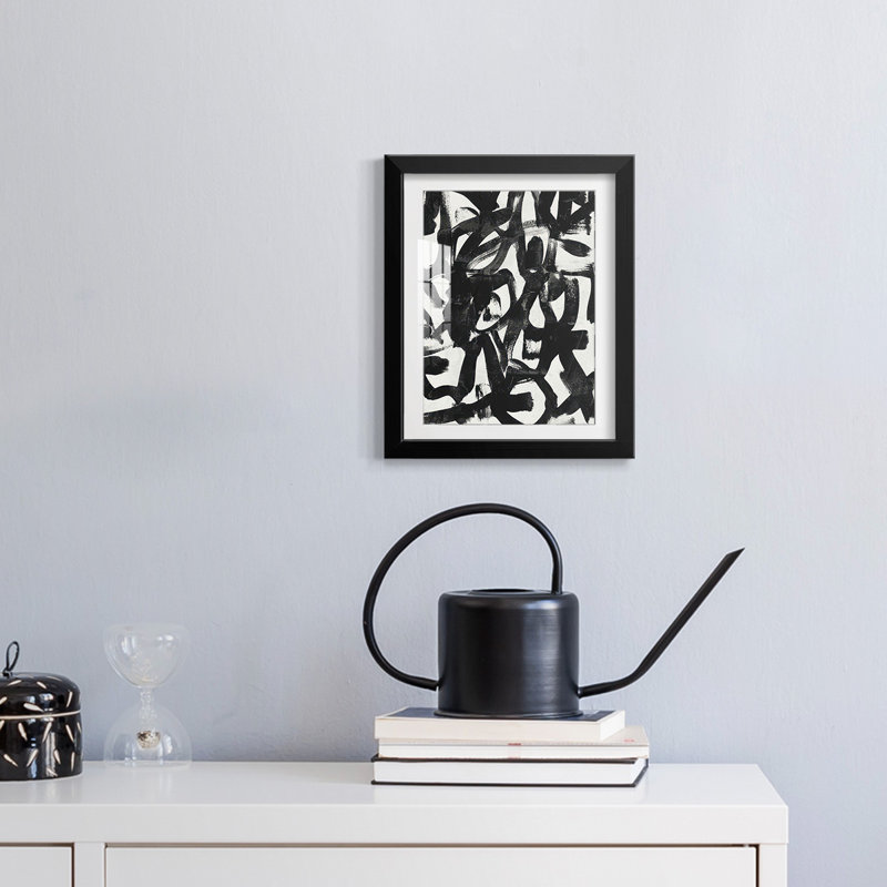 Graffiti Tangle II -Framed Print, 28.5" H x 20.5" W, Black