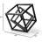 Metal cube decoration