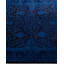 Tapis unique noué à la main Fine Vibrance - bleu, 3 pi 1 po x 5 pi 5 po