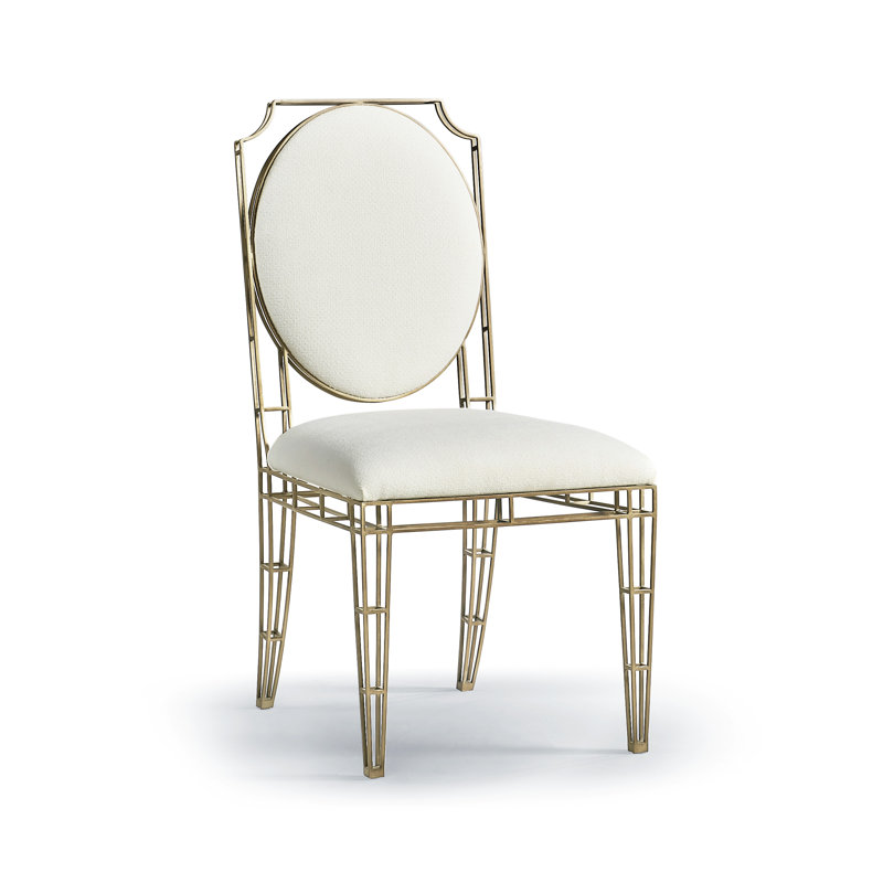 Chaise d'appoint en tissu XO en blanc