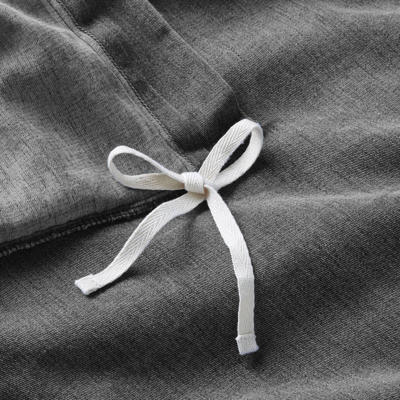 3PCS Twill Washed Duvet Set, Housse de couette très grand californien + 2 taie
