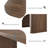62" Dining Table for 6-8, Rectangular Wooden Kitchen Table with Double Pedestal Base-462456522