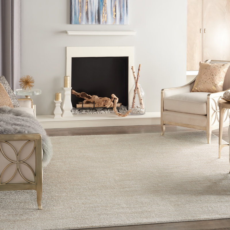 Tapis intérieur / extérieur ivoire / beige Nourison Essentials, Rectangulaire 8 pi x 11 pi