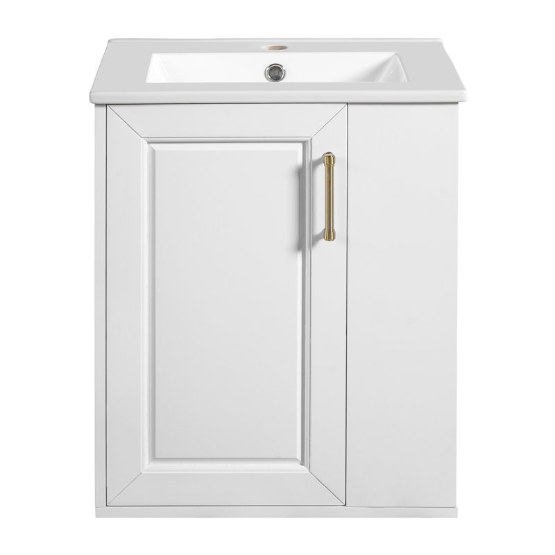 20‘’ Wallmount Bathroom Vanity With Ceramic Top