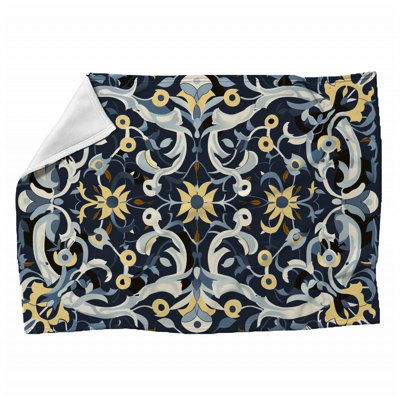  Couverture florale en molleton