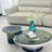 Avocado Green Marble Coffee Table