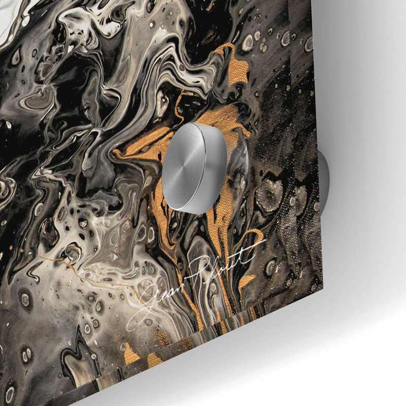  «Mystic Storm» par Jean Plout, art mural en verre acrylique, H 12 po x l 36 po