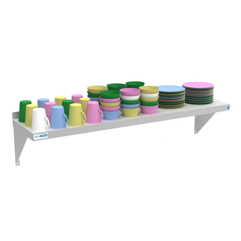 Heavy Duty 12" x 48" Stainless Steel Wall Shelf