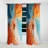 Teal Orange Bold Abstract Flow Collage I - Dams Blackout Abstract Curtain - 1 Panel-107824257