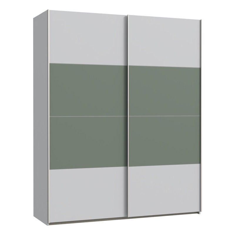 Rajuddin Manufactured Wood Wardrobe, 210.5cm H x 170.3cm W x 61.2cm D, White