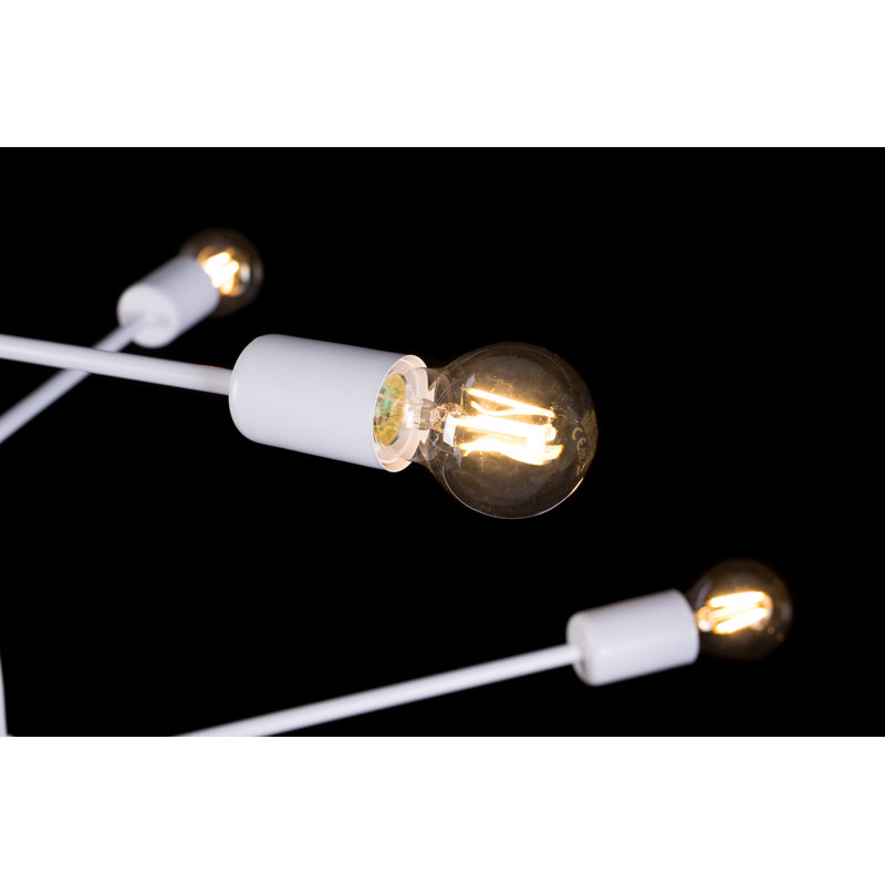 Mullins 6 - Light Cluster Pendant, White