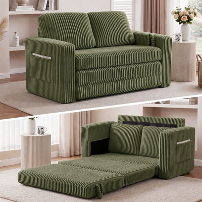 59'' Boneless Loveseat Sofa Bed