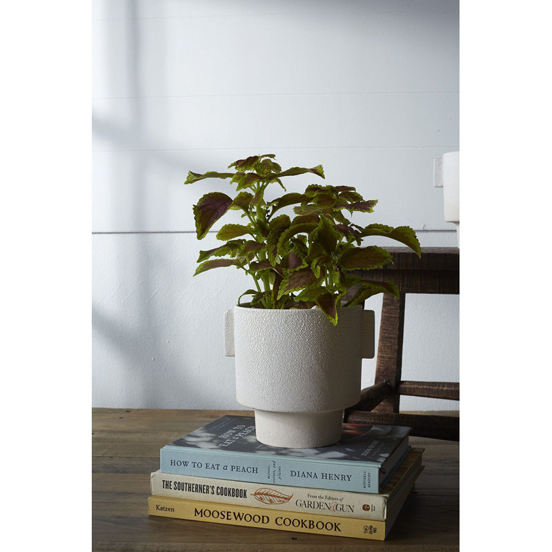 Handmade Ceramic Pot Planter, 7.5" H x 6.5" W x 7" D