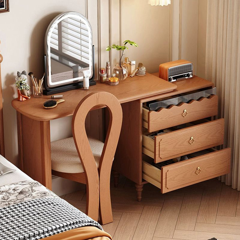 Coiffeuse avec miroir lumineux, 3 tiroirs