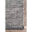 Tapis gris / noir en coton doux touffeté à la main Parnell-22807655