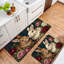 Tapis de cuisine Floral Bunny pour cuisine, 2 pièces, bleu marine multicolore
