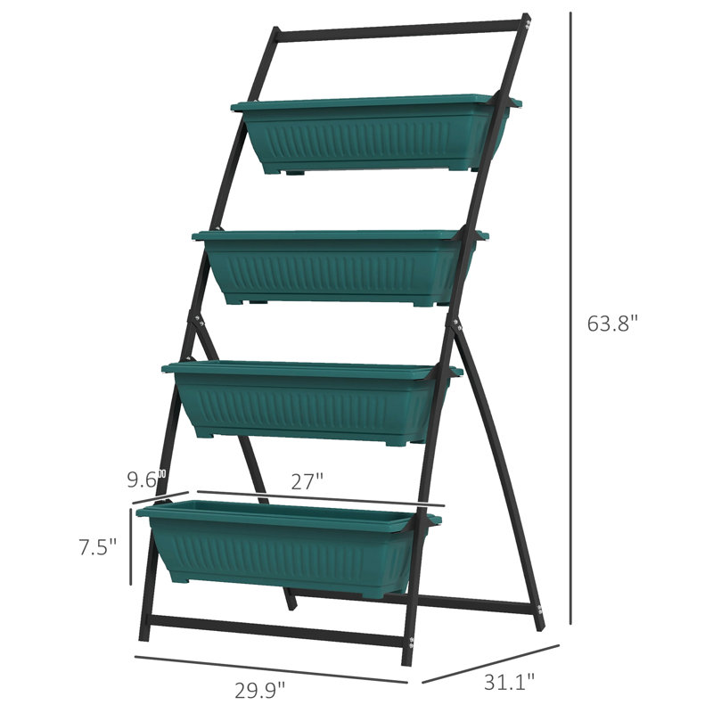 Poterie à 4 niveaux pour jardin vertical