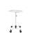 Utility Cart with Wheels Adjustable Height Storage Cart with Tray Rolling craft cart-119117101