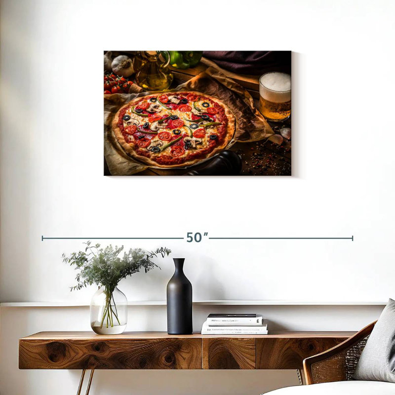 Yarlin Beer And Pizza, 20" H x 30" W