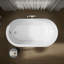 Iron Works® Historic™ 66" x 36" Freestanding Oval Bath with Iron Black Exterior and Safeguard Finish-1563495313
