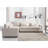 Icelyn 3 - Piece Modern and Soft Upholstered Corner Sectional with 6 Throw Pillows