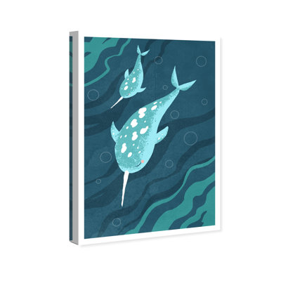 « narwhals », impression encadrée