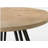 Tate Oak Finish 47" Round Dining Table with Metal Base