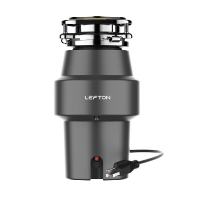 Lefton Garbage Disposal With Power Cord, 1/2 Hp Continuous Feed Food Waste Disposer, Lgd-513